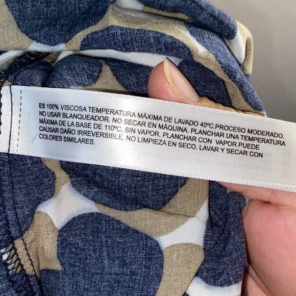 Gitman Brothers Navy and Beige Polka Dot Shirt - Picture 5 of 10